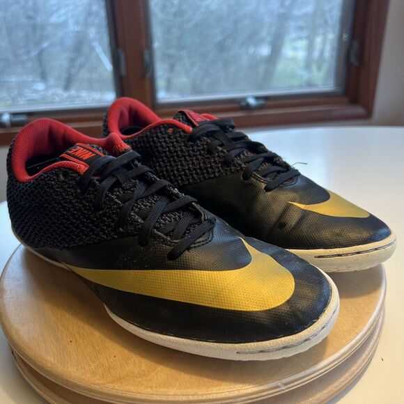Nike Mercurial X Pro IC Men Sz 11 Indoor Soccer Cleats Red Black Gold 725244 076 - Picture 5 of 9